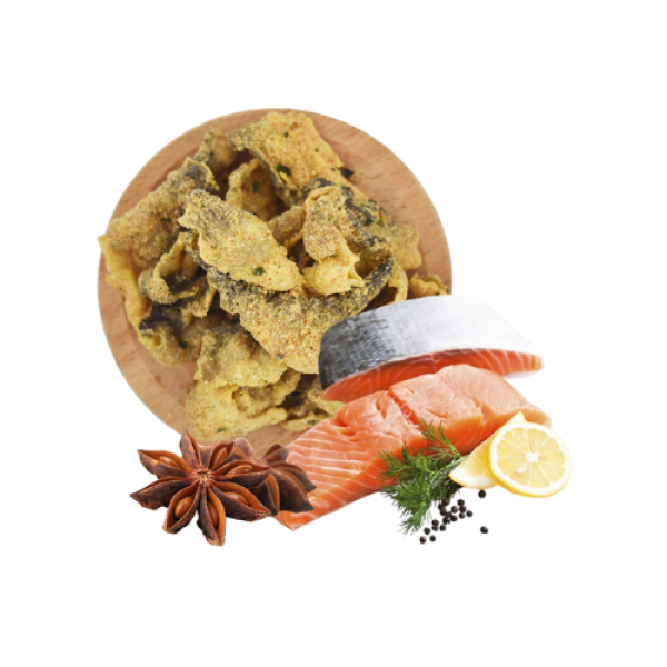 Dried Fish Skin Salted Eggs
